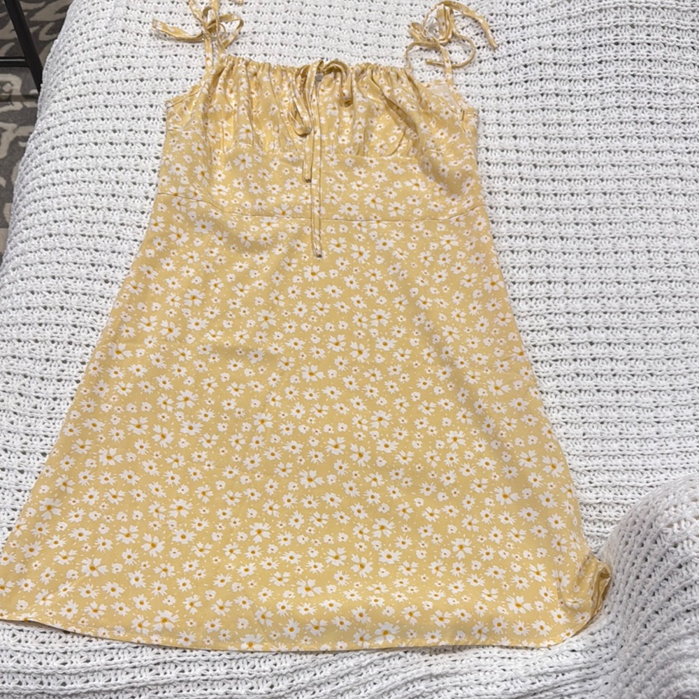 SHEIN Yellow Floral Dress